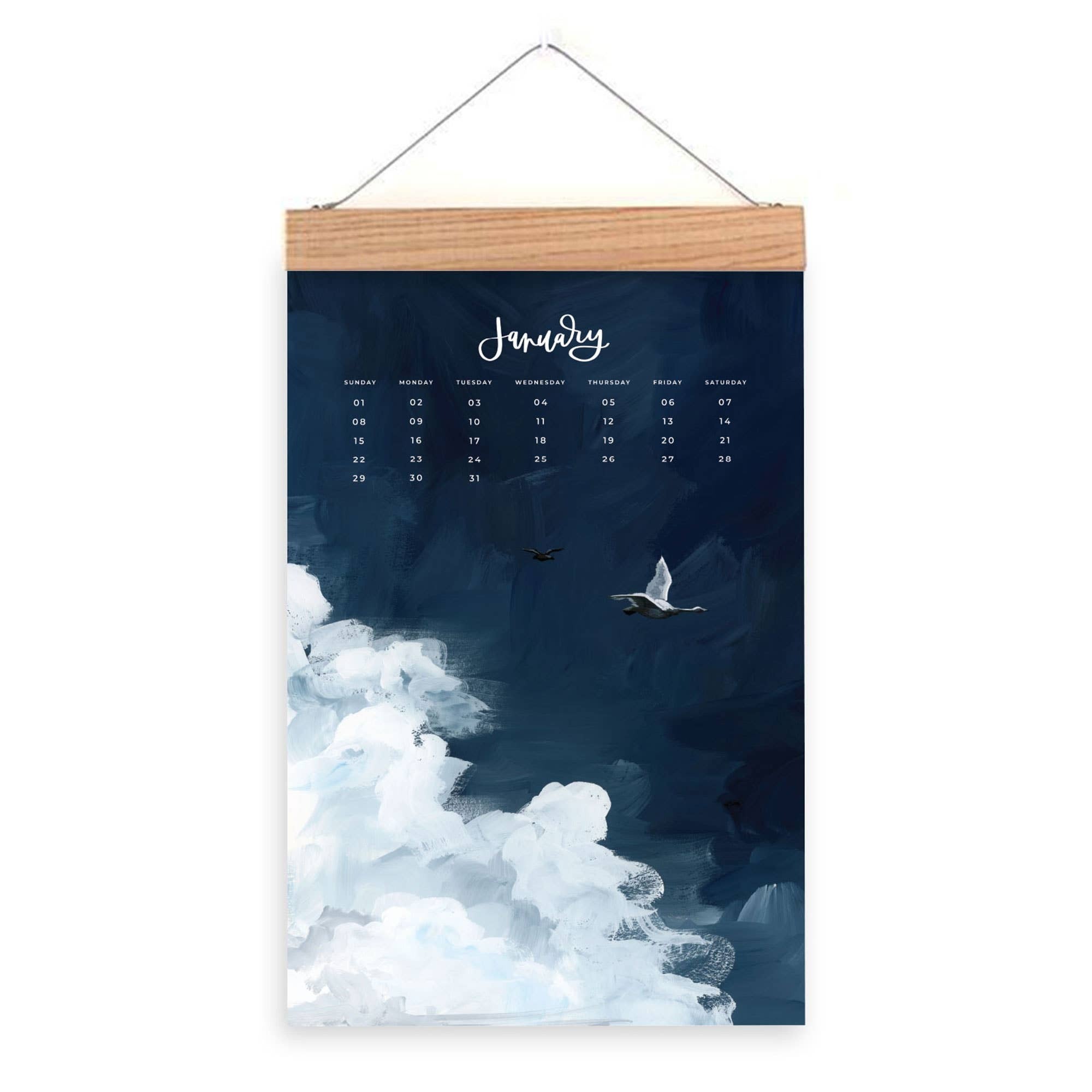 1canoe2 2023 XL Calendar: Natural World Mockingbird Paperie