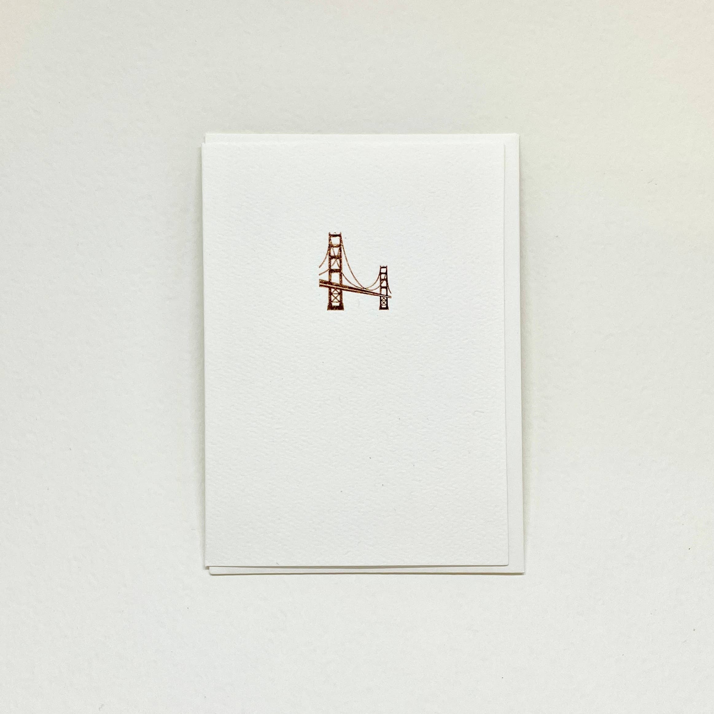 Big Wheel Press Golden Gate Bridge Foil Stamp Mockingbird Paperie