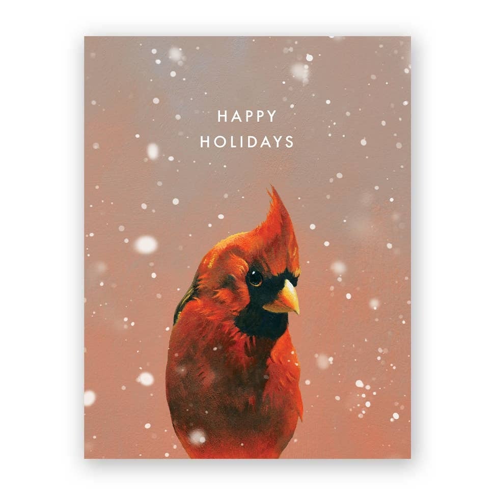 The Mincing Mockingbird Cardinal Christmas Card Mockingbird Paperie